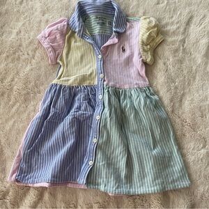 Ralph Lauren Multicolor Striped Kids Dress
